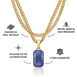 Gold Lapis x Cuban Set - VIRAGE London