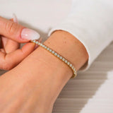 Tennis Bracelet Gold 3mm - VIRAGE London, 150F-1