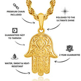 Gold Hamsa Pendant - USPs - VIRAGE LondonGold Hamsa Pendant - VIRAGE London