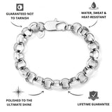 Belcher Bracelet Silver 12mm - USP's - VIRAGE London, 40010001021207