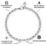 Silver Belcher Bracelet 5mm - USP's - VIRAGE London, 40100001020507