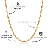 Belcher Chain Gold 3mm - USP's - VIRAGE London, 10100001010318
