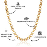 Belcher Chain Gold 8mm - USP's - VIRAGE London, 10100001010818