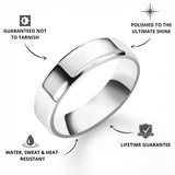 Silver Bevelled Ring - USPs - VIRAGE London, 5061034732171
