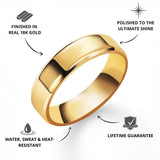 Gold Bevelled Ring - USPs - VIRAGE London, 5061034732140