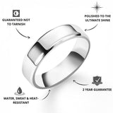 Silver Bevelled Ring - USPs - VIRAGE London, 5061034732171