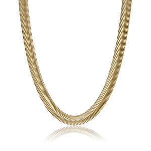 Chunky Snake Necklace Gold - VIRAGE London