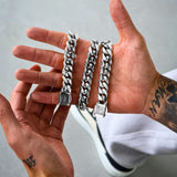 Silver Cuban Chain 14mm - VIRAGE London, 10010001021418