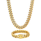 Gold Cuban Set 14mm - VIRAGE London, 70010001011425