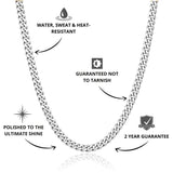 Cuban Chain Silver 5mm - USP's - VIRAGE London, 10010001020518