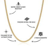 Curb Chain Gold 2mm - USP's - VIRAGE London, 10050001010218