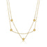 Double Hexagonal Beaded Necklace Gold - VIRAGE London