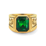 Gold Emerald Statement Ring - VIRAGE London, 5061034731686