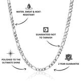 Figaro Chain Silver 3mm - USP's - VIRAGE London, 10040001020318