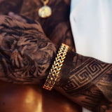 Gold Franco Bracelet 12mm - VIRAGE London