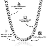 Franco Chain Silver 8mm - USP's - VIRAGE London, 10090001020818