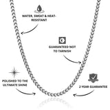 Franco Chain Silver 3mm - USP's - VIRAGE London, 10090001020318