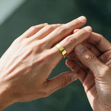 Gold Flat Band Ring - VIRAGE London, 5061034732201