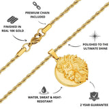 Gold Lion Pendant Limited Edition Pendant - USPs - VIRAGE London