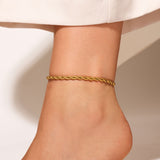 Rope Anklet Gold - VIRAGE London