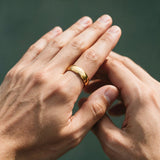 Gold Round Band Ring - VIRAGE London, 5061034732263