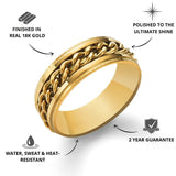 Gold Cuban Ring - USPs - VIRAGE London, 5061034731594
