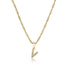 Icy Initial Necklace Gold - VIRAGE London