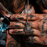 Gun Metal Medusa Pendant - VIRAGE London