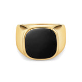 Gold Onyx Oval Signet Ring - VIRAGE London, 5061034731655