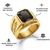 Gold Onyx Statement Signet Ring - USPs - VIRAGE London, 5061034731716

