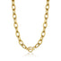 Oval Link T-Bar Chain Necklace Gold - VIRAGE London