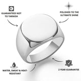 Silver Oval Signet Ring - USPs - VIRAGE London, 5061034731921