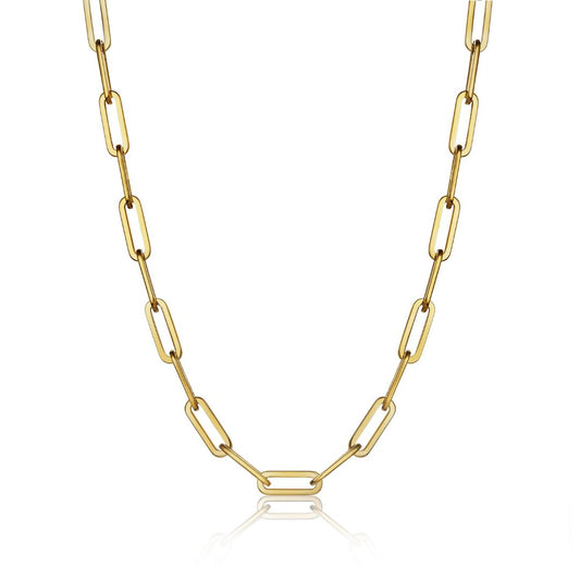 Paperclip Necklace Gold - VIRAGE London