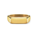 Gold Rectangle Signet Ring - VIRAGE London, 5061034731501