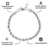 Silver Rope Bracelet 5mm - USP's - VIRAGE London, 40100001020507