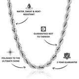 Rope Chain Silver 5mm - USP's - VIRAGE London, 10030001020518