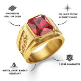 Gold Ruby Statement Ring - USPs - VIRAGE London, 5061034731747