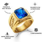 Gold Sapphire Statement Ring - USPs - VIRAGE London, 5061034731792