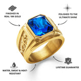 Gold Sapphire Statement Ring - USPs - VIRAGE London, 5061034731792