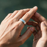 Silver Bevelled Ring - VIRAGE London, 5061034732171
