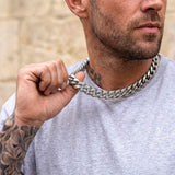 Silver Cuban Set Silver 14mm - VIRAGE London, 70010001021425