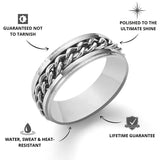 Silver Cuban Ring - USPs - VIRAGE London, 5061034731563