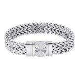 Silver Franco Bracelet 12mm - VIRAGE London