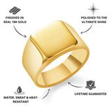 Gold Square Signet Ring - USPs - VIRAGE London, 5061034731860