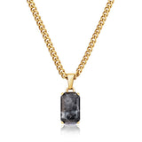 Gold Spectrolite Pendant - VIRAGE London