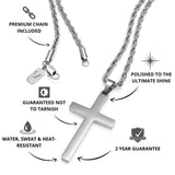 Silver Cross Pendant - USPs - VIRAGE London