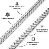 Franco Chain Silver 8mm - USP's - VIRAGE London, 10090001020818