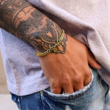 Gold Cuban Bracelet 5mm - VIRAGE London, 40010001010507
