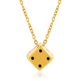 Gold Dice Pendant - VIRAGE London