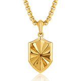 Gold Shield Pendant - VIRAGE London